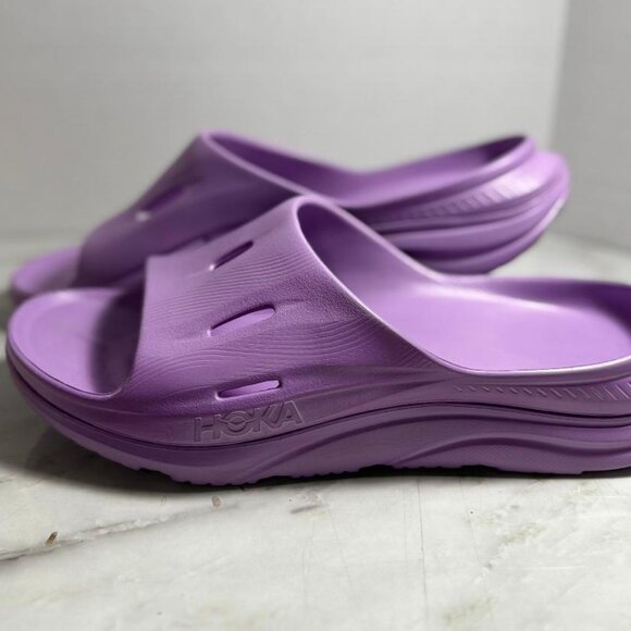 HOKA ONE - Ora Recovery Slide 3 Sandal - Violet Bloom - Sz M14 / W16 | NWOB - Picture 5 of 10
